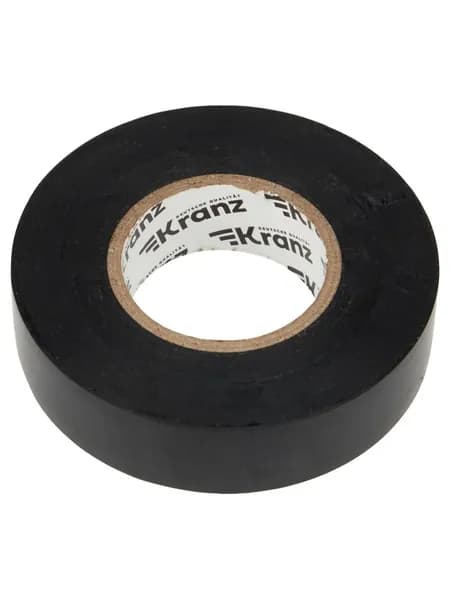 Изолента ПВХ KRANZ 0.18х19 мм, 20 м, черная (KR-09-2806) 1 шт