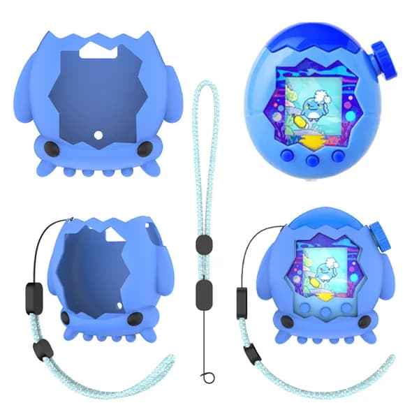 Силиконовый чехол для Tamagotchi Paradise, светящийся синий, защита от царапин и ударов