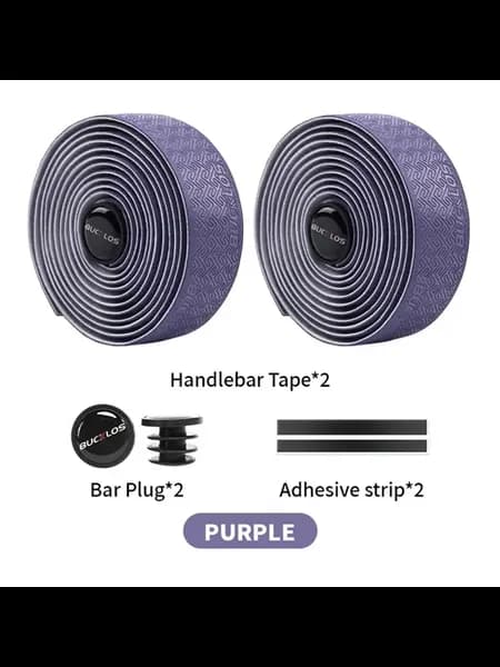 BUCKLOS лента для руля велосипеда черная Фиолетовый, Purple