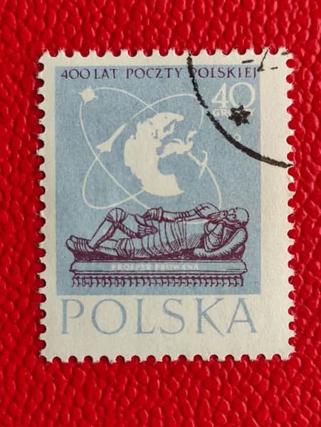 Марки Польша 1958. 400-летие польской почты. Гашение - См фото.
