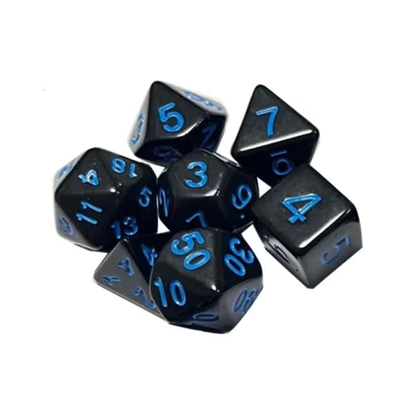 Галактические акриловые кости D&D, Синий
