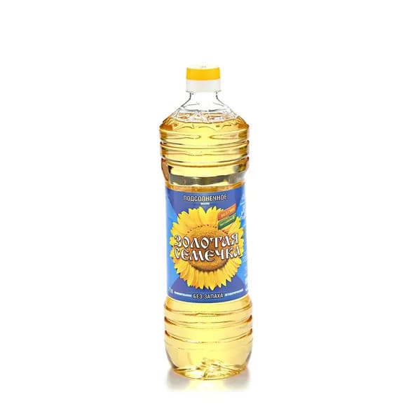Золотая семечка подсолнечное рафинированное, 1 л