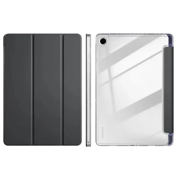 Чехол книжка Для Samsung Galaxy Tab A9+ A9 Plus 11 дюймов 2023 SM-X210 X216B защитный, Складная подставка с прорезью для ручки, Прозрачная задняя панель