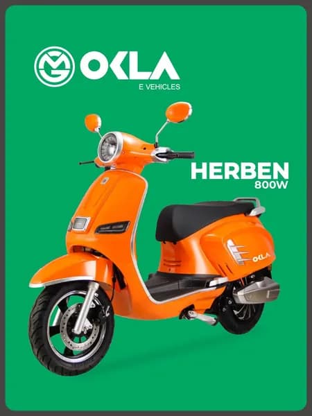 Velocifero Электроскутер Herben, оранжевый