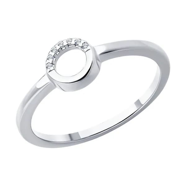 Diamant, Кольцо из серебра с бриллиантами, 94-210-02695-1, 925 проба
