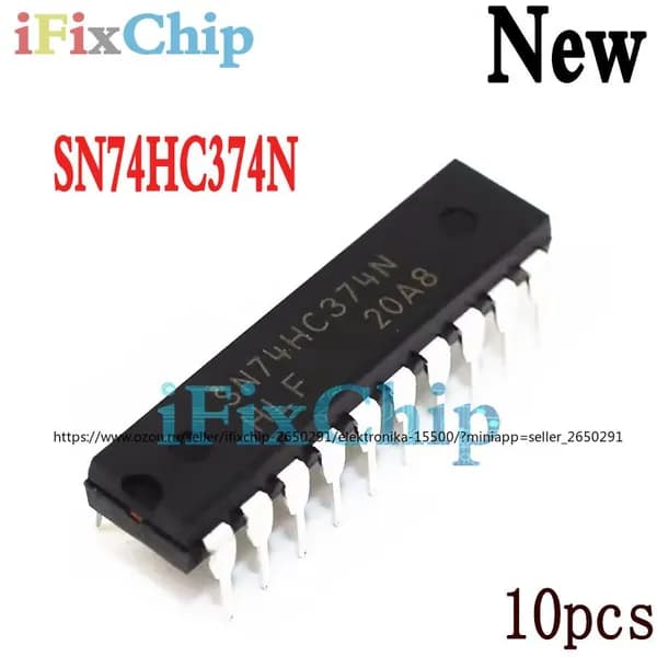 10шт /упак SN74HC374N DIP-20 74HC374 74HC374N DIP20 HD74HC374P новый