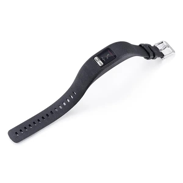 Ремешок для фитнес-трекера Garmin vivofit 4, силиконовый, чёрный, большой размер