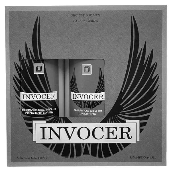 Festiva Косметический парфюмерный набор для мужчин "INVOCER" (шампунь 250мл+гель для душа 250мл)