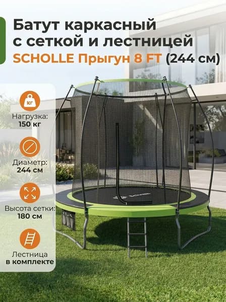 Батут SCHOLLE JUMPER 8FT (Лестница)
