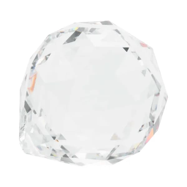 R9(S I A H) 40 мм фэн-шуй граненый декоративный хрустальный подвесной шар (прозрачный)