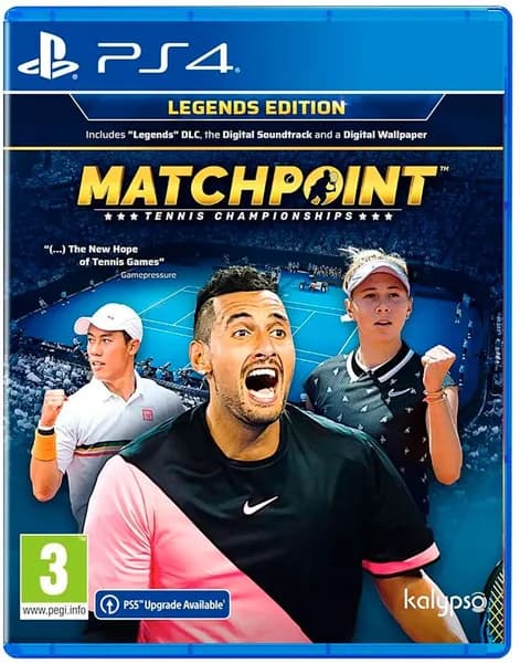 Игра PS4/PS5 Matchpoint Tennis Championship Legend Edition (Диск) (PlayStation 5, PlayStation 4, Русские субтитры)