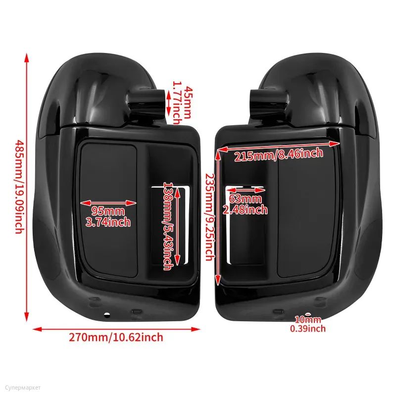 2 шт. нижнего вентиляционного обтекателя для Harley Touring Road King Street Glide 2014-2020 годов выпуска