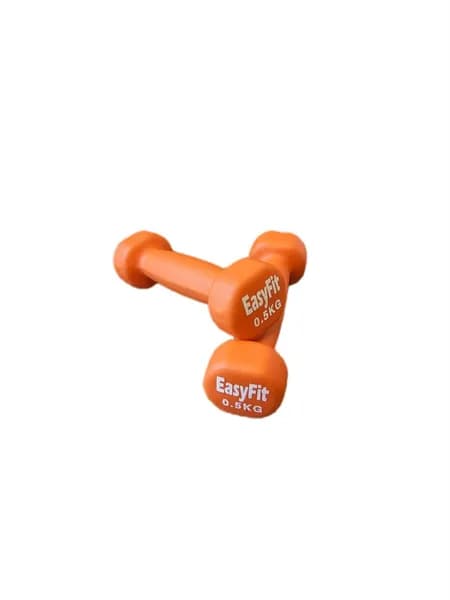 Гантели EasyFit (комплект 2 шт. по 0,5 кг) неопреновое покрытие/ для фитнеса оранжевый