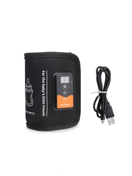 (1шт) Изоляционный рукав для детской бутылочки USB, регулируемая грелка для молока