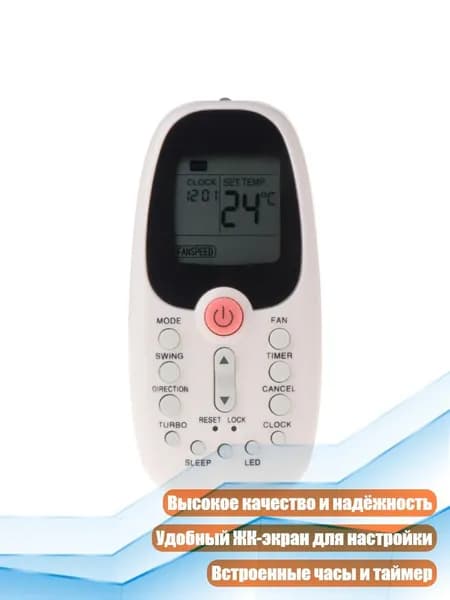 Пульт дистанционного управления для кондиционеров Midea Tornado, Белый