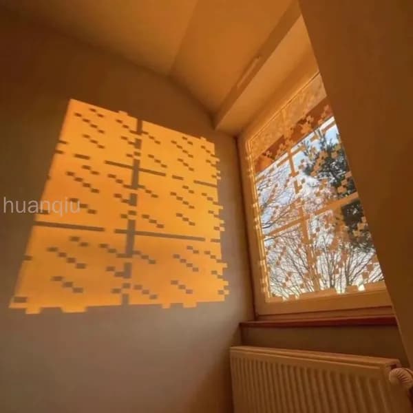 Пленка для окон 33x33 см 1 шт статическая зеркальный эффект, антицарапный слой прозрачный