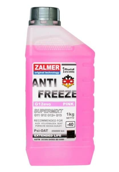 Антифриз ZALMER ZR4000 G12 evo розовый 1кг