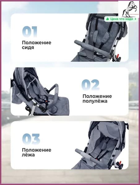 Коляска прогулочная для детей до 30 кг: легкая и компактная-Этот