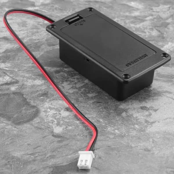 9V Плоский монтажный батарейный отсек для активного звукоснимателя гитары