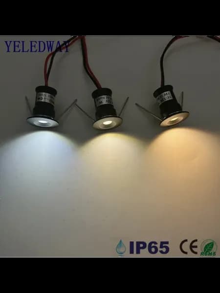 Светильник 1W 12V, 3000K, Silver shell