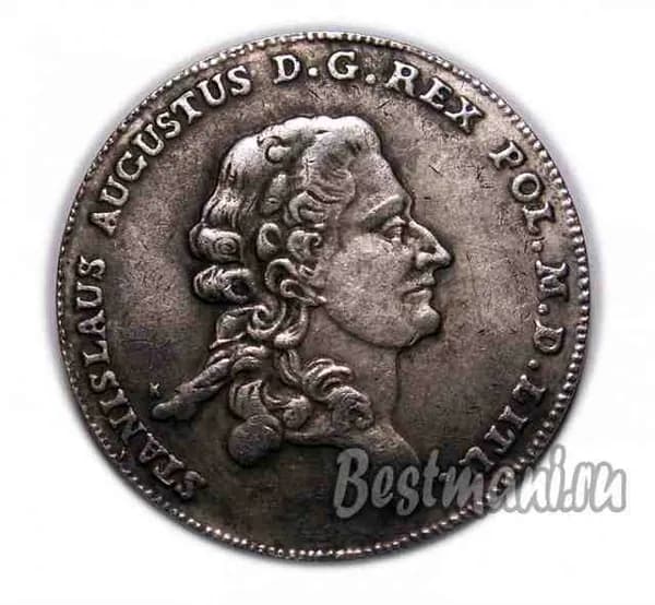 Польский талер 1782 года STANISLAUS AUGUSTUS копия