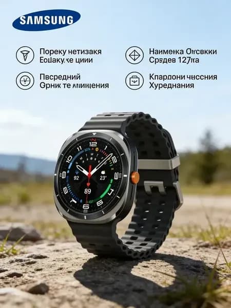 Умные часы Galaxy Watch Ultra 2025 LTE (РСТ) 47 mm, серебро