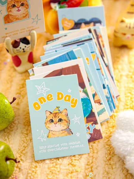 Kawaii набор LOMO карточки "Котики", 28 шт для скрапбукинга, декора и записей