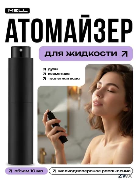 Флакон для духов 10 мл с распылителем, дорожный атомайзер для пробников парфюмерии, флакон для парфюма в сумочку, для розлива духов