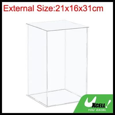 Витрина UXcell 21x16x31см акриловая прозрачная для коллекций