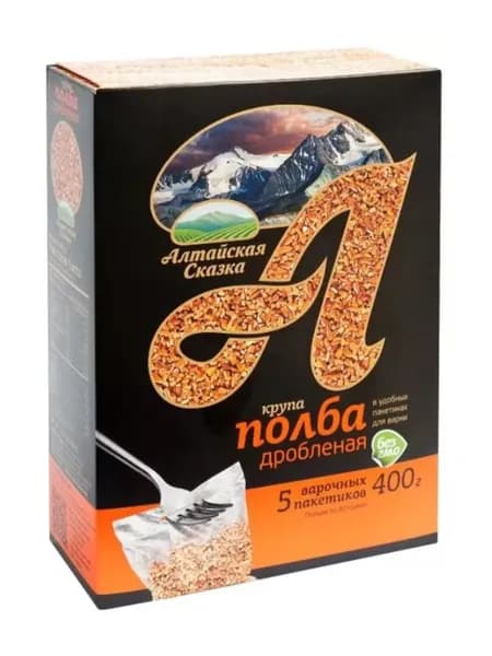 Алтайская сказка Полба не дробленая №2, в уп 5пак по 80 г, 1уп