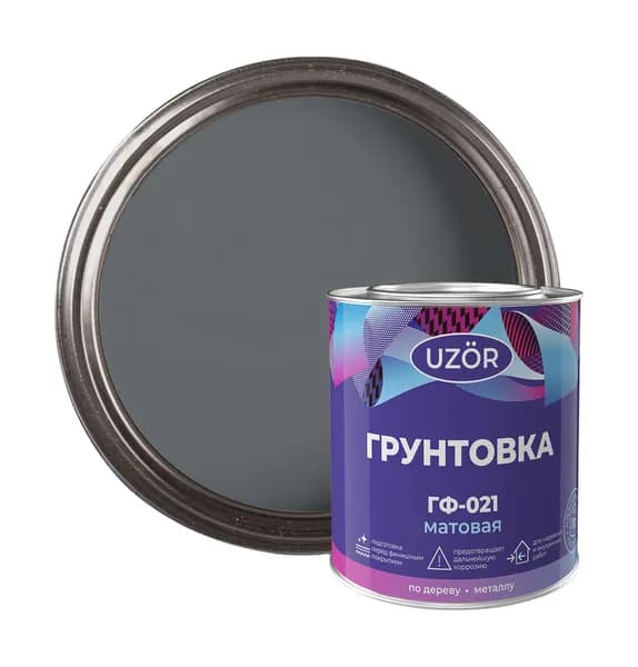 Грунтовка ГФ-021 "Узор" серая 2,7кг