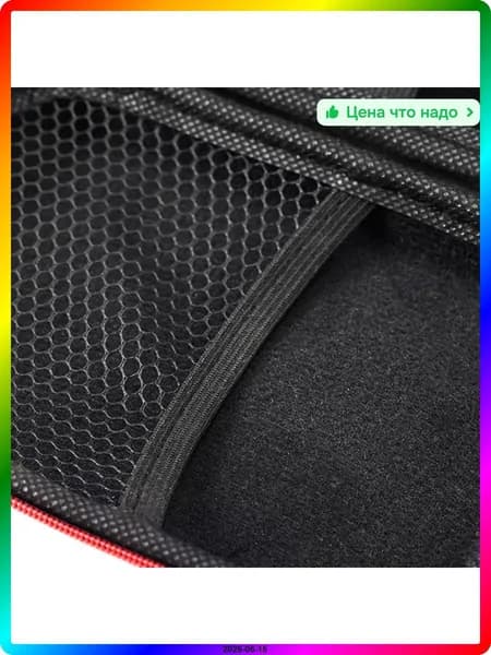 Черный чехол для игровой приставки R36S/R35S из ЭВА и ткани, размер 15x11x4.5 см