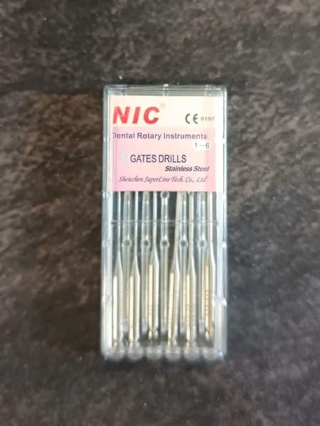 Gates drills №1-6 - NIC, длина 32 мм, набор, 6 шт