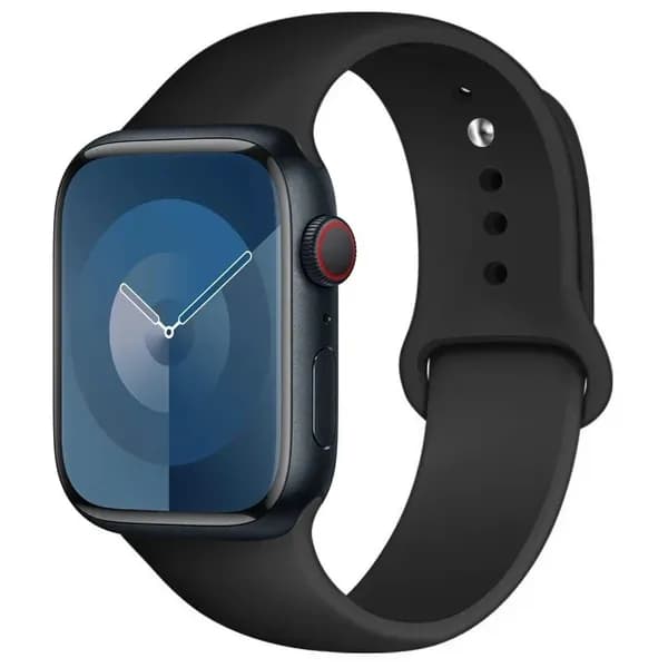 Силиконовый ремешок для Apple Watch 41 мм 40 38 мм, спортивный ремешок для iwatch 7 se 3 5 6 8 9