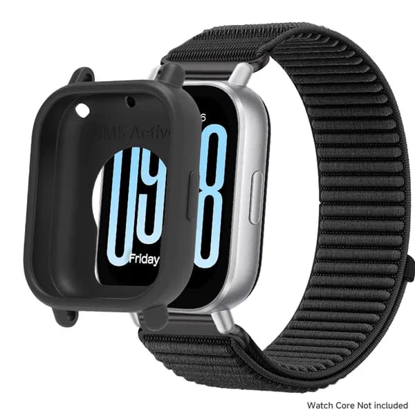 Силиконовый корпус + нейлоновый ремешок Для Redmi Watch 5 Active, дышащий Чехол Спортивный Ремешок, Аксессуары для умных часов
