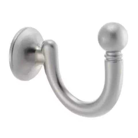 Крючок мебельный однорожковый, матовый хром KR 0150SC