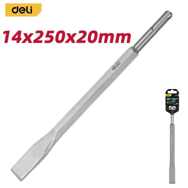 Долото плоское SDS Plus 14х250х20мм Deli DH-YBZ20250-E1