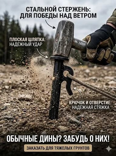 Колышки для палатки стальные, кемпинговые гвозди-шпильки для тента, усиленный туристический инвентарь для шатра.