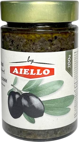Паштет из маслин с итальянскими травами AIELLO, 200 г