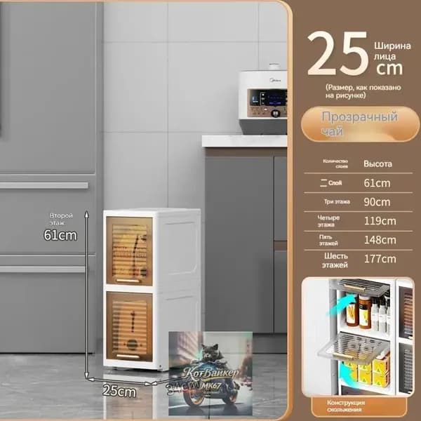 Тумба для ванной,, 25х34х61 см