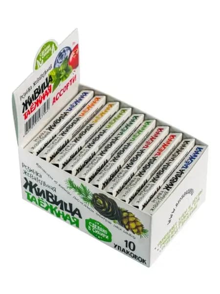 Живица жевательная жвачка 10 по 5 шт