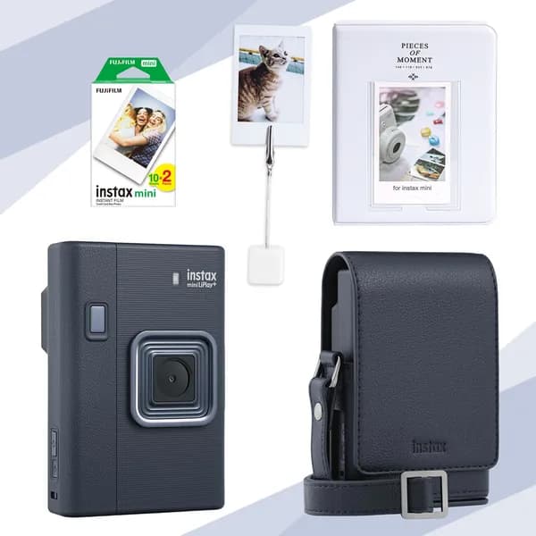 Fujifilm Instax Mini LiPlay Plus Midnight: Набор 20 фото + аксессуары