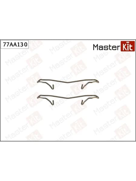 Комплект установочный тормозных колодок задние MasterKit 77AA130 для а/м VOLVO 440, SAAB 900 / Вольво, Сааб
