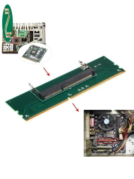 (S T N Z) 1,5 В DDR3 204-контактный разъем SO-DIMM совместим с настольного компьютера адаптером памяти слота DIMM