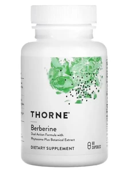 Thorne,берберин 1000, 60 капсул (500 мг в 1 капсуле)
