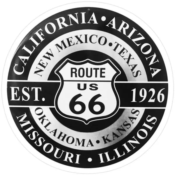 Металлическая Картина Винтажная Route 66, Украшение Для Гаража, Бара, Дома.20x20cm