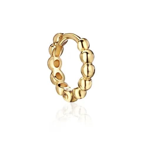 Серьга одиночная из желтого золота 585 пробы