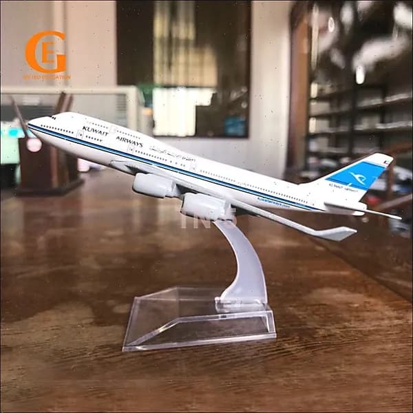 Металлическая Модель Самолета Boeing 747 Авиакомпании Kuwait Airways