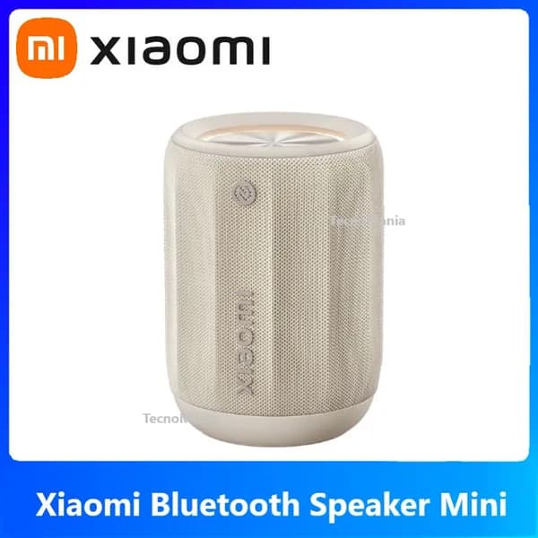 Беспроводная портативная колонка Xiaomi Bluetooth speaker mini ASM01A HyperOS Bluetooth 5.3 NFC IP67 RGB светло-бежевый