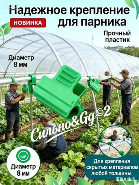 Колышек, скоба садовые 30 мм ø8 мм пластик